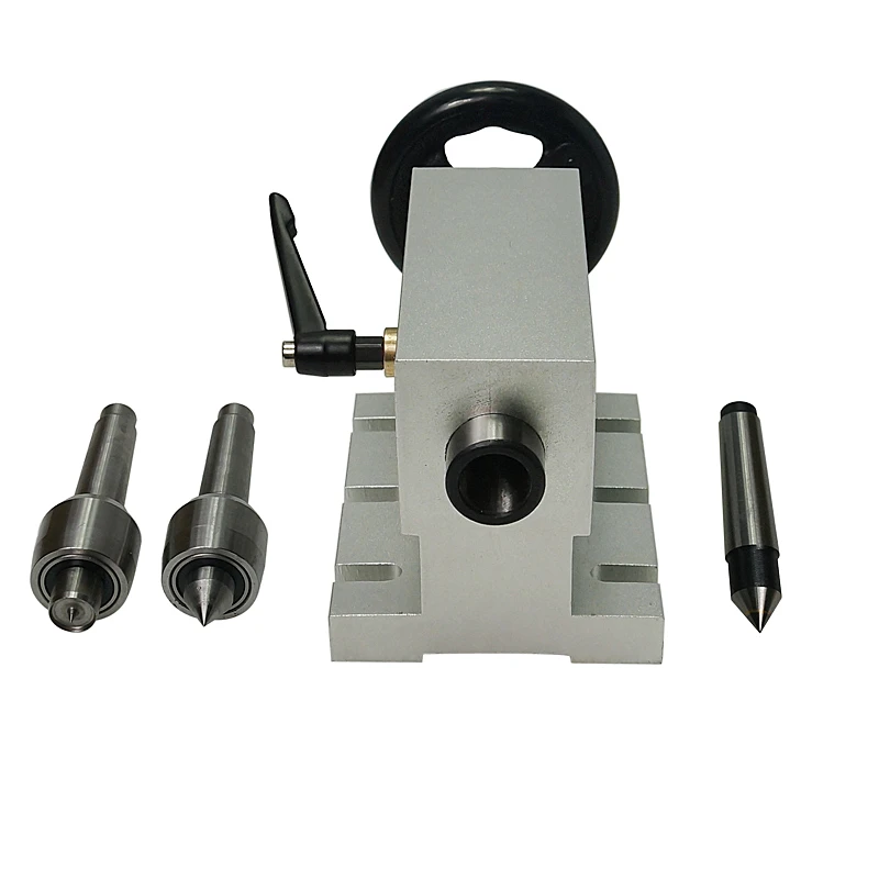cnc rotary axis tailstock activity lathe tailstock with 3pcs head for cnc milling engraving machine