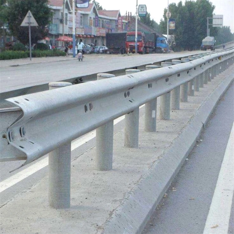 Long service time anti-crash roadside safety highway galvanized w-beam crash barrier for sale