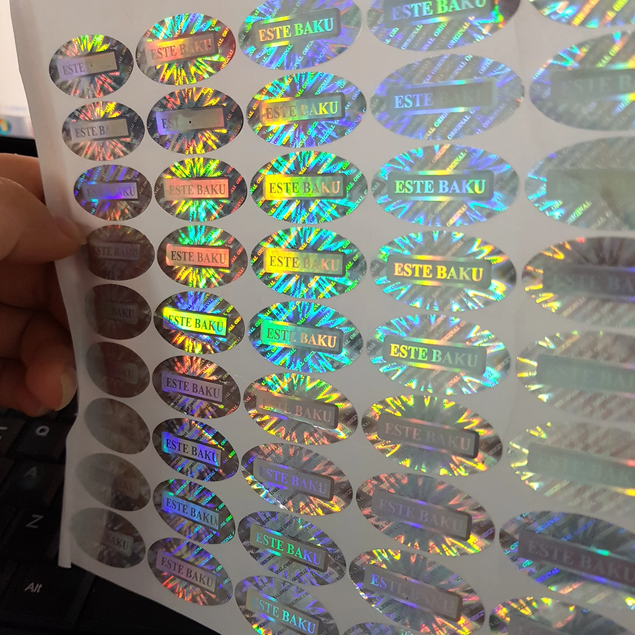 Hologram label\sticker 3D or 2D gold or silver
