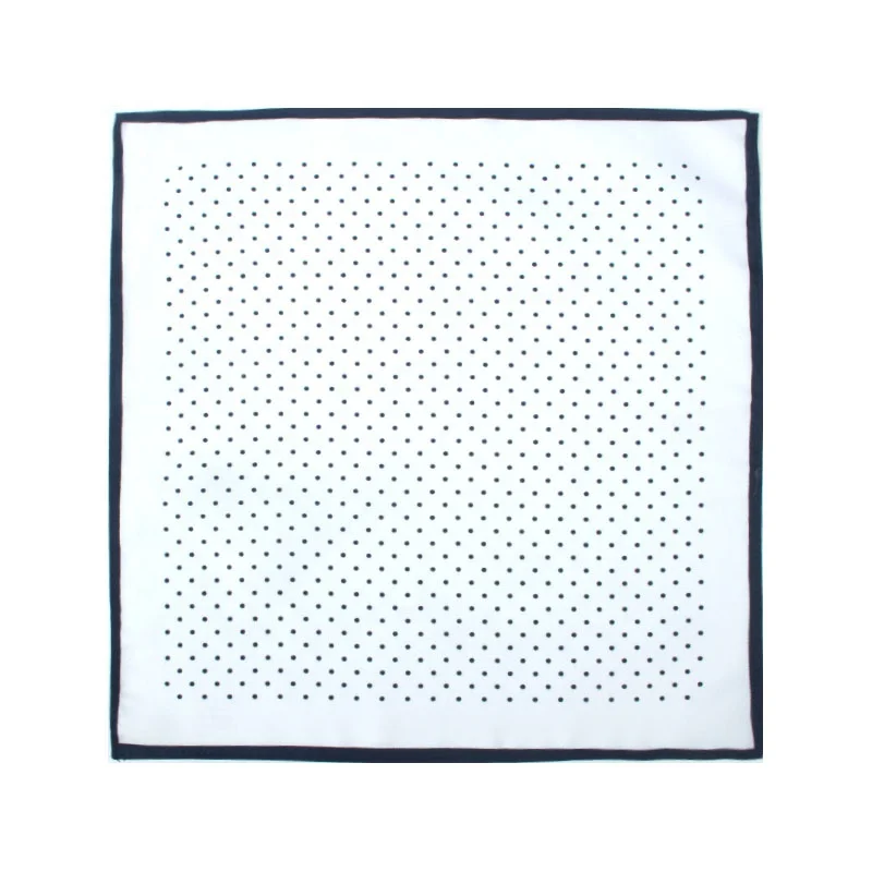 
Wholesale High Quality Mens Polyester Square Polka Dot Handkerchief 