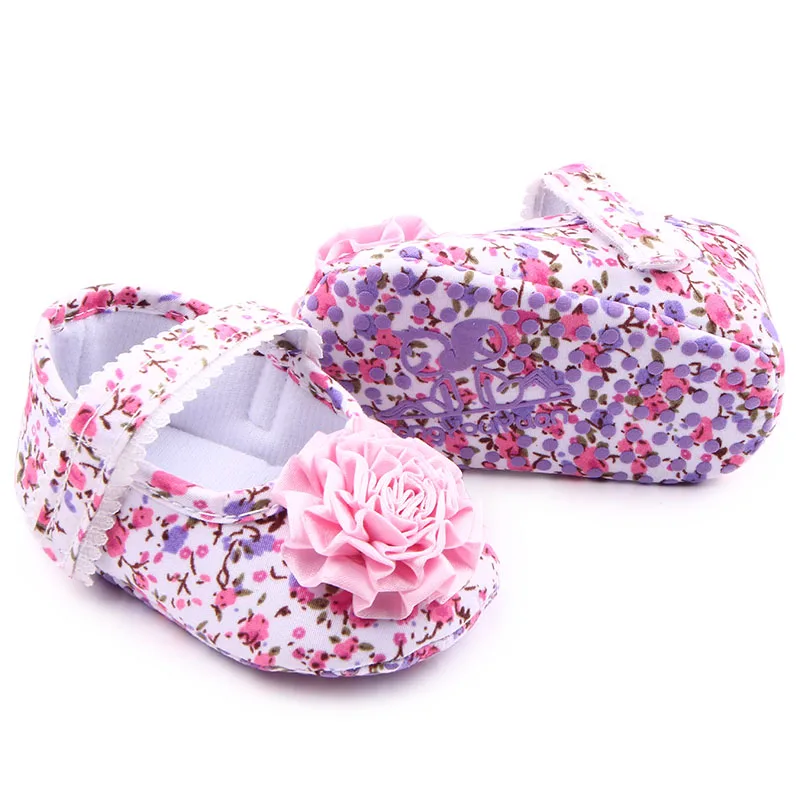 Wholesale flower design baby girl shoes infant shoes