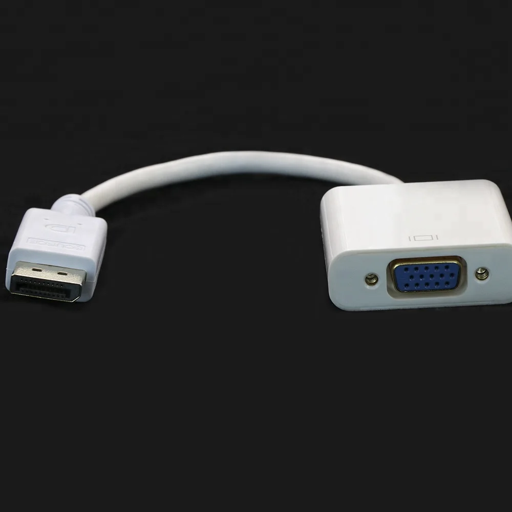 2018 мануфактура высокого разрешения 1080р displayport мужчина к женщине адаптер DP к VGA конвертер Кабель