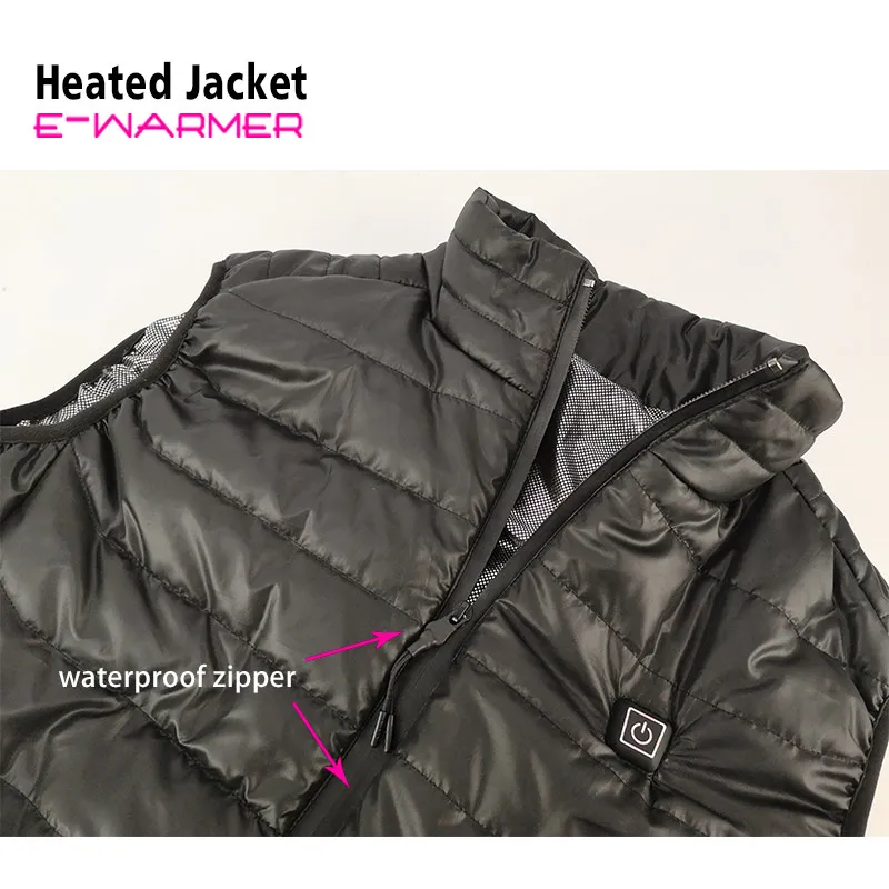 APP USB Heated  jacket far infrared heating vest for keeping warm of body jacket power bank shenzhen USB gadgets