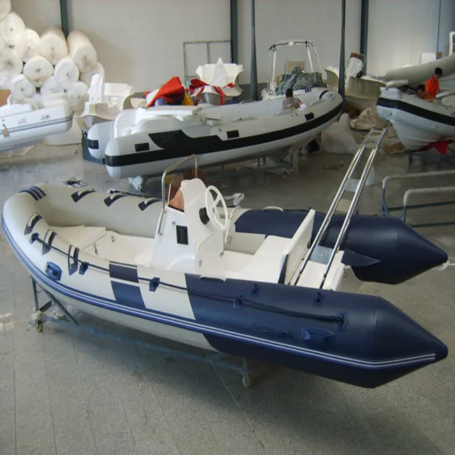 DeporteStar CE white and blue color 420cm RIB BOATS Ifor fishing