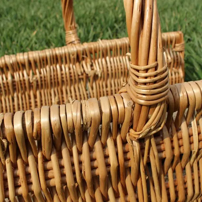 Fire Wood Rattan Storage Wicker Basket For Firewood