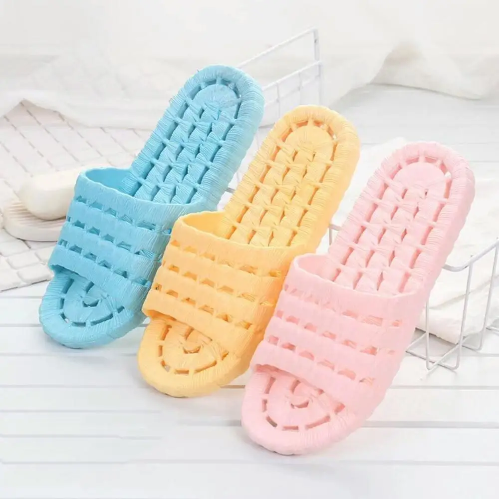 Мужские и женские тапочки портативные Нескользящие Пластиковые Тапочки для