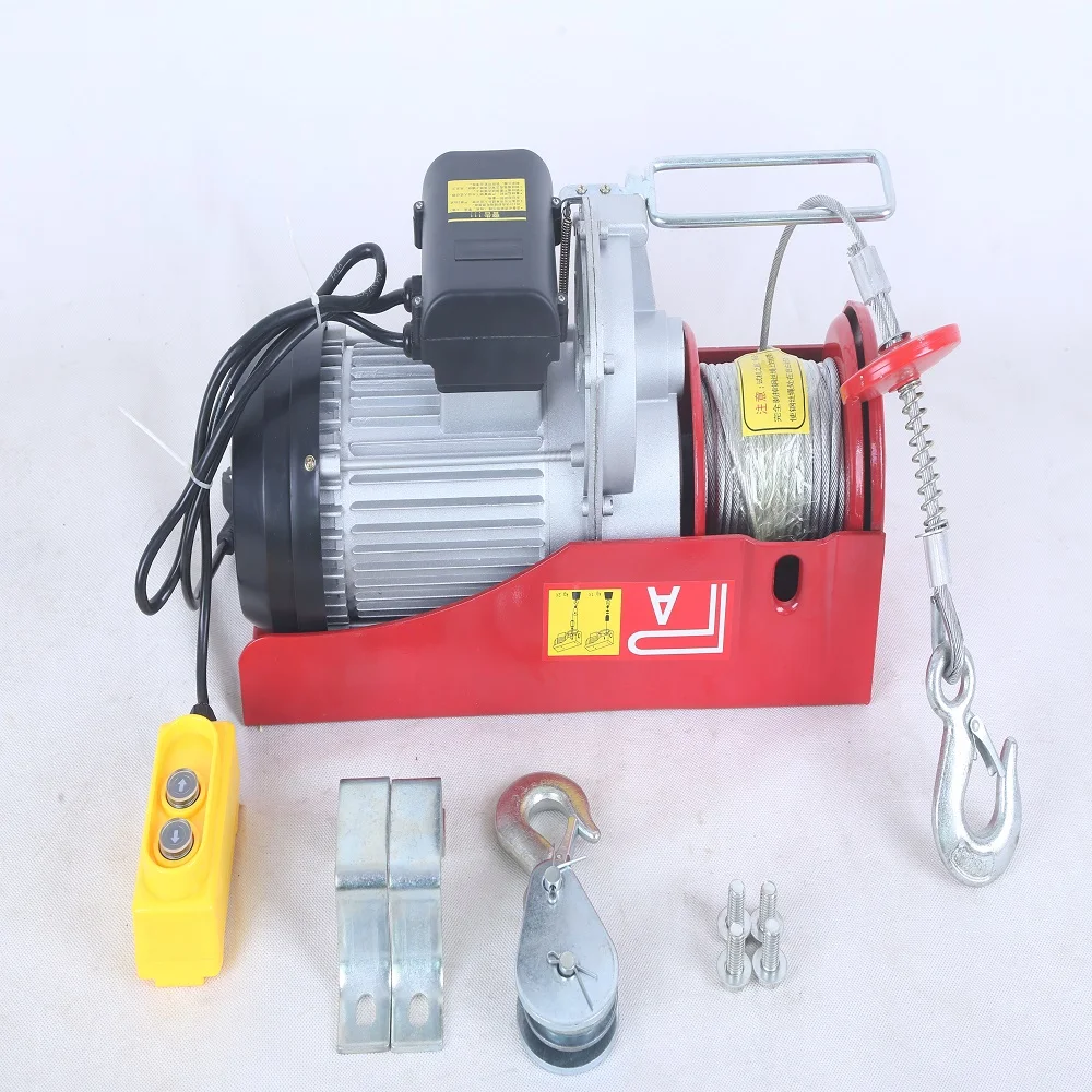 
PA type mini electric wire rope hoist winch 230v electric hoist 
