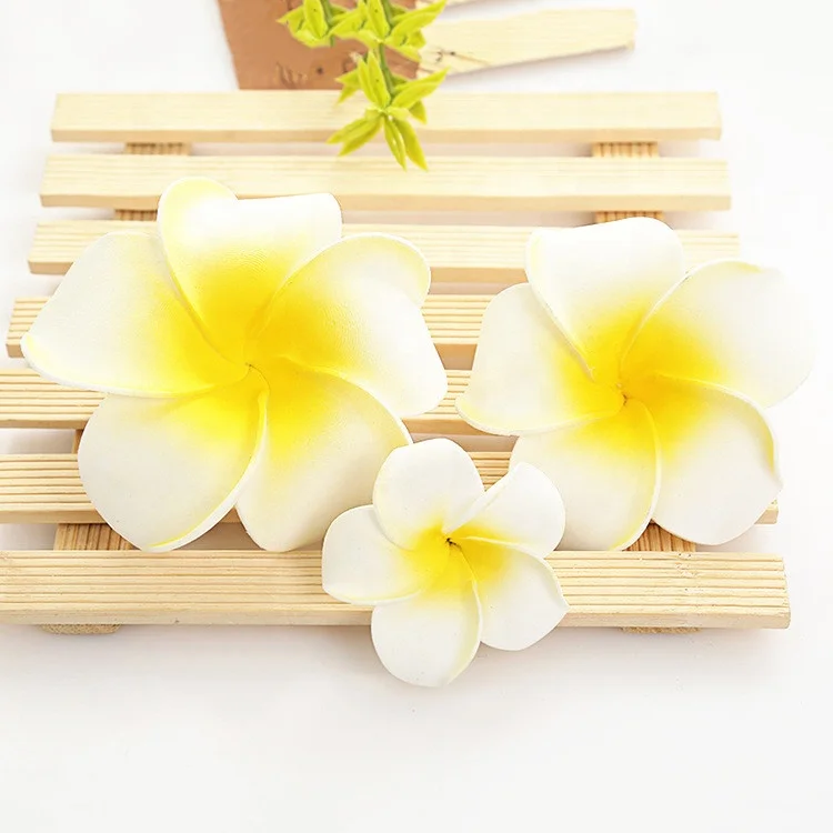 V-1102 Wholesale Artificial foam Plumeria flower For Hat Decoration