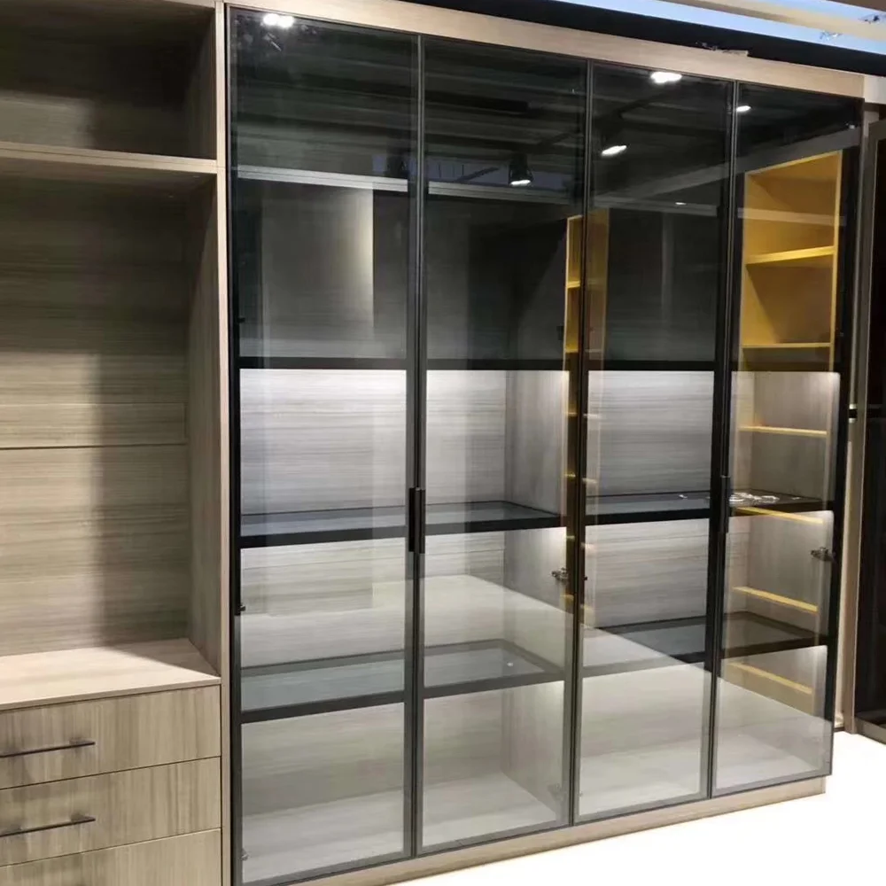 Manufacturer Customize Door Closet Doors With Tempered Glass