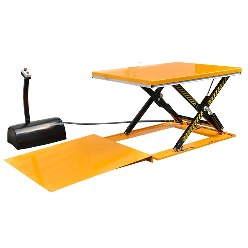1 тонна закрепленные гидравлические ножницы Лифт Платформа склад