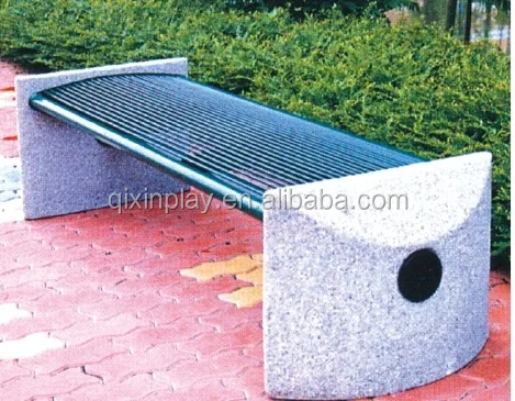 China steel bench brackets/cheap blue cast iron park benches/outdoor furniture metal frame garden chair QX-145F