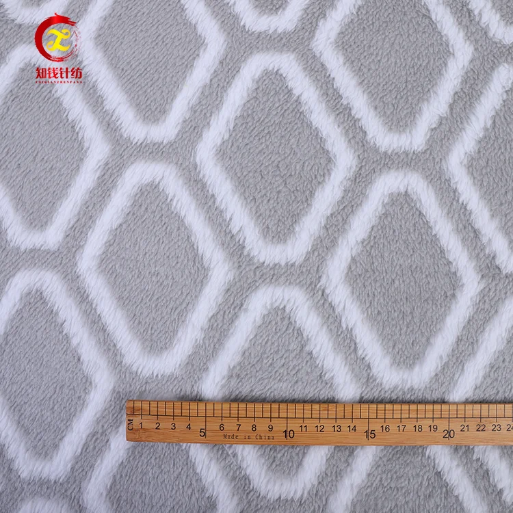 Home textile double sided brushed sherpa fleece fabric for blanket