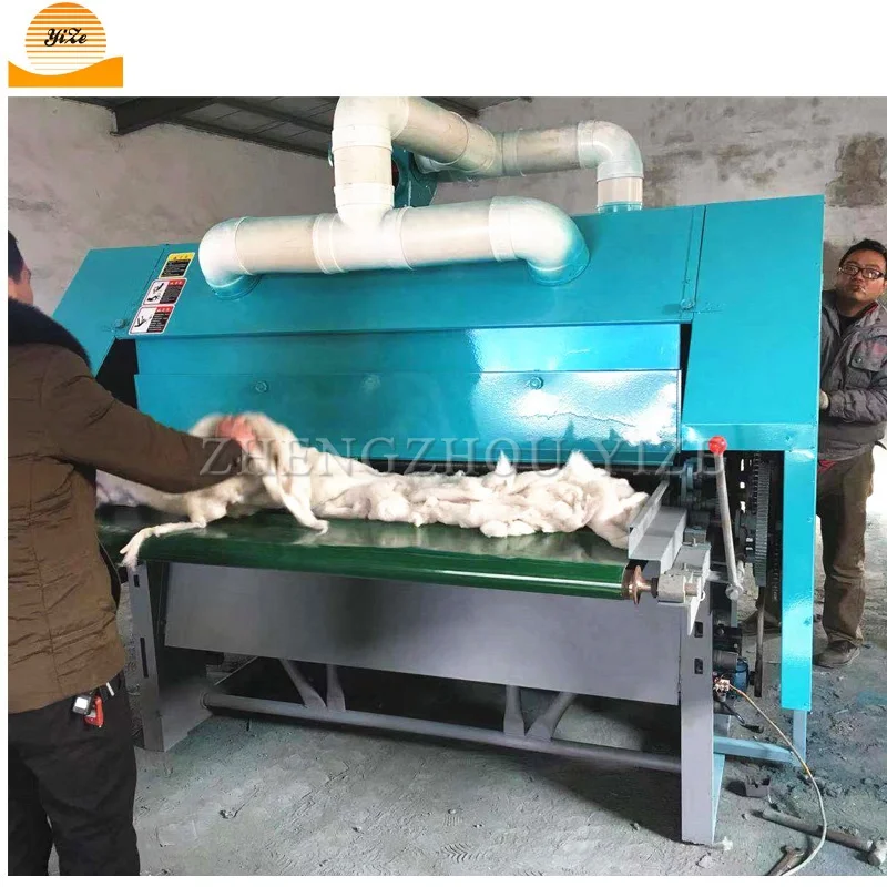 household Small non woven fiber sheep wool cotton carding combing machine small wool carder