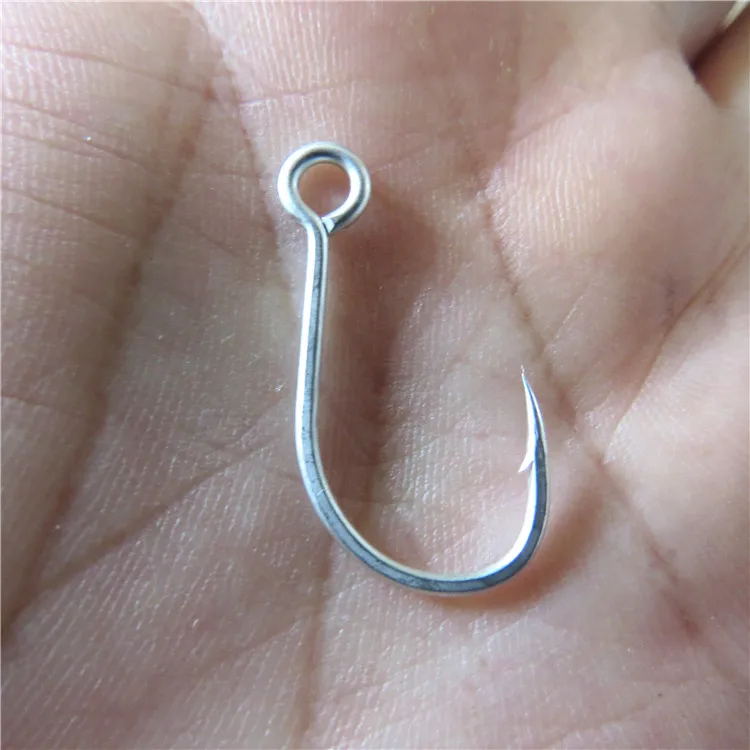
 Рыболовные крючки NL005 из белой высокоуглеродистой стали, 1, 2, 4, 6, 8, все размеры, для соленой воды  