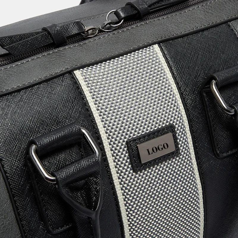 Custom Large Capacity Outdoor Girls Shoulder Duffel Travel Bag Leather Men