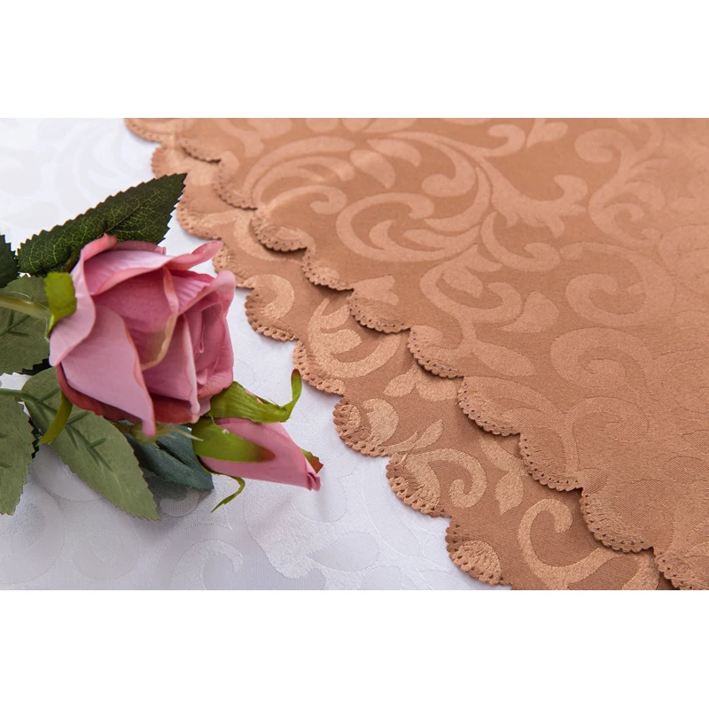 
Wholesale Cheap Polyester Round Table Cloth Tablecloth Wedding 