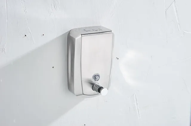 Anti-corrosion 304 Stainless Steel Liquid Manual Soap Dispenser 500ml container hotel toilet motel home sanitizer