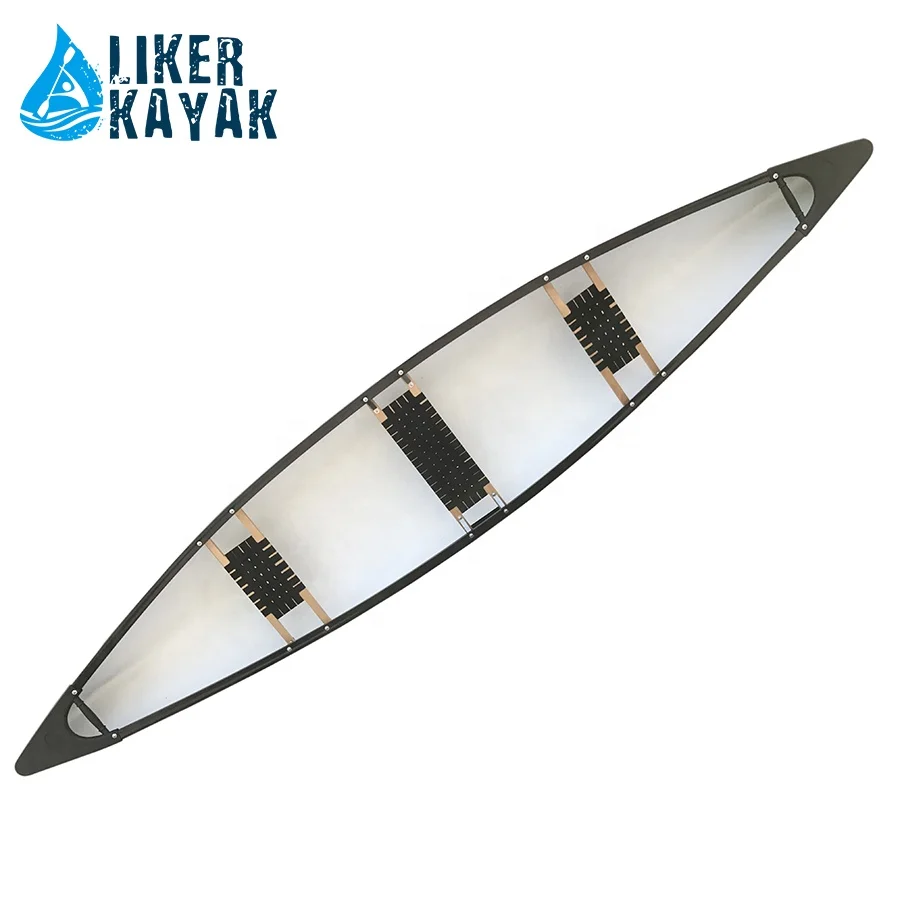 Sit in family touring boat sea roomy three seats Canoe