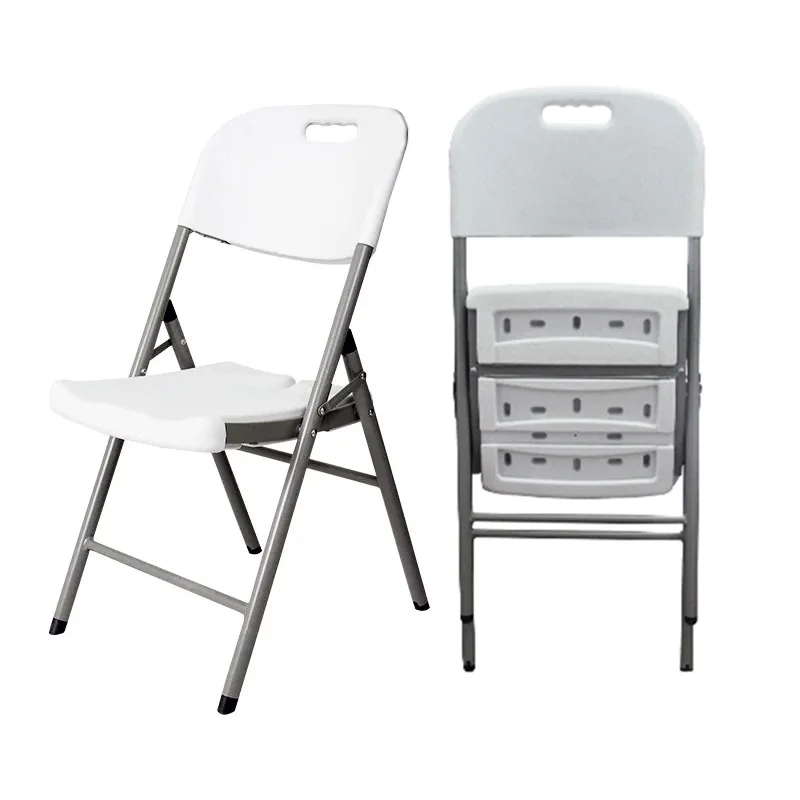 
Outdoor Plastic wedding camping white practical furniture folding chairs 