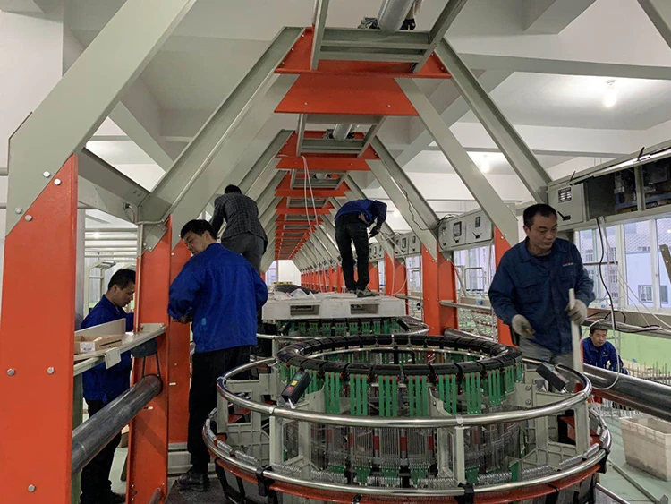 New PP sacks weaving automatic circular shuttle loom machine