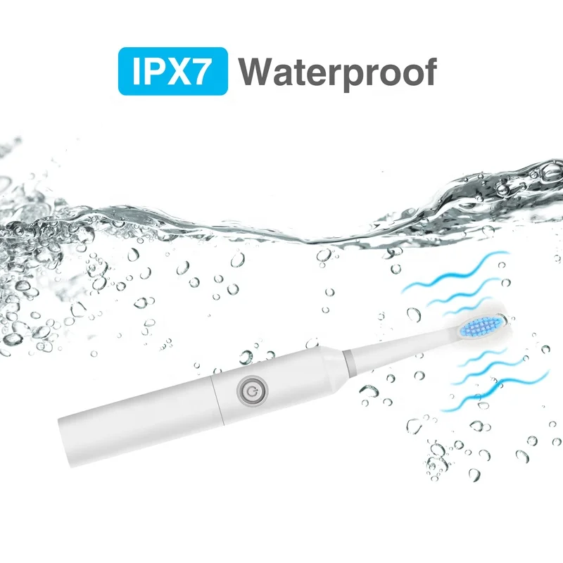 Wholesale PT8 Adult Slim Waterproof Automatic Sonic Electric Vibration Cheap Battery Powered Toothbrush OEM