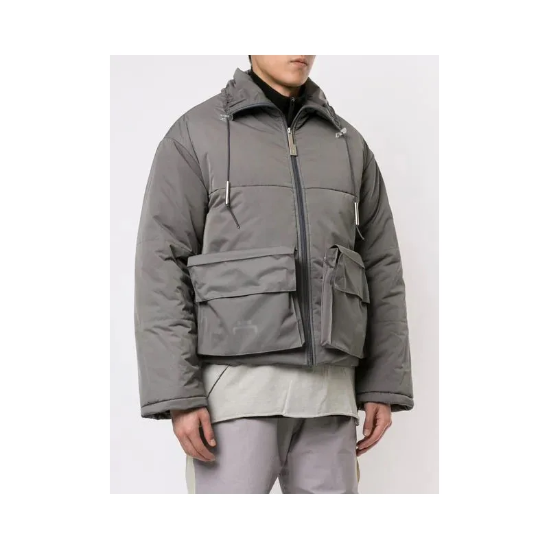 OEM Men New Fashion Design High Quality Oversized Pocket Padded Jacket