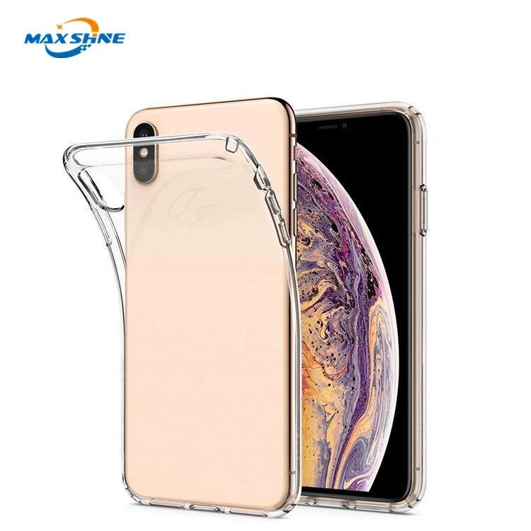 MaxShine Wholesale Cell Phone Soft TPU Silicon Transparent Case for iPhone 6 7 8 x xr xs max