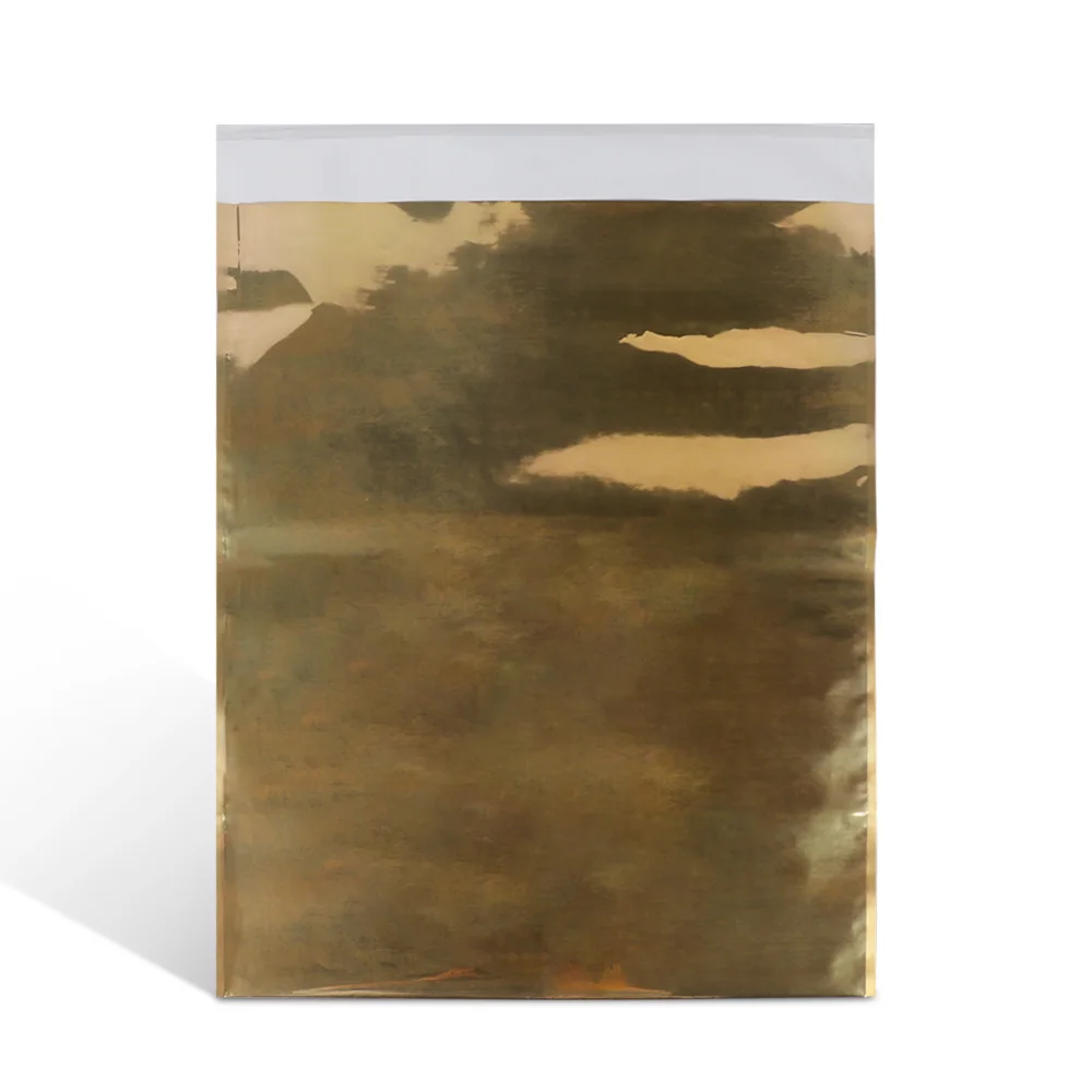 Customized printed logo shining gold poly mailers envelope mailing courier express plastic shipping packaging bags