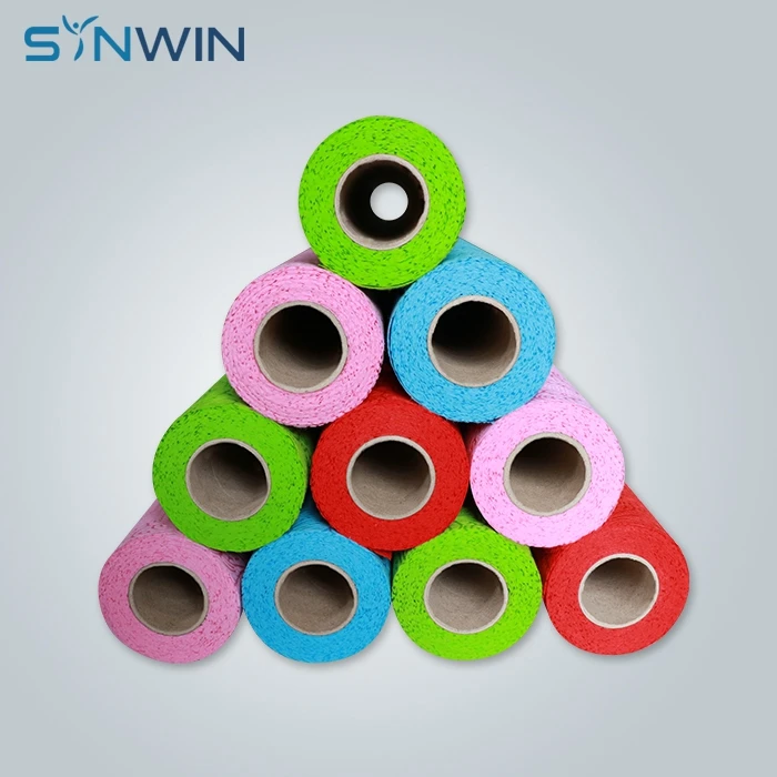 Gifts Wrapping Paper Sheet Flower Packing Embossing Non Woven Fabric