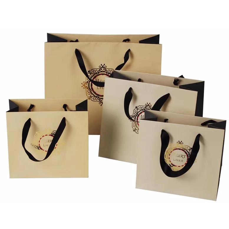 DZ07 Color Paper Bag Supplier Cheap Printed Paper Packaging Handle Bag, Design Focus Gift Bags