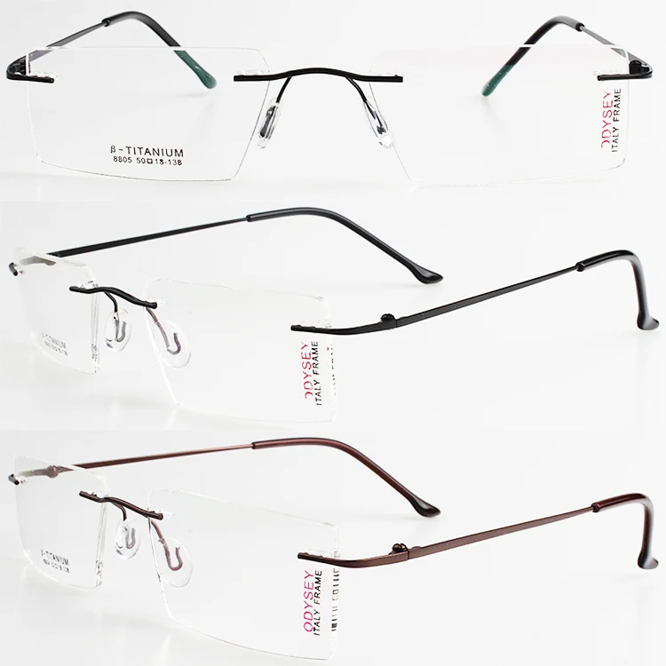 Hot sale Popular Practicability Square Rimless Clip On Sunglasses Uv400 Polarized Prescription Sun Glasses Wholesale