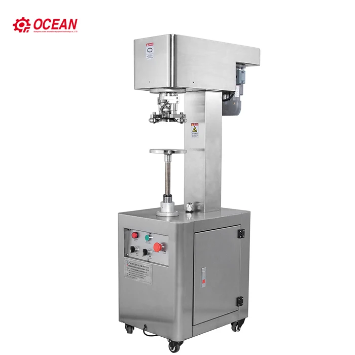 Semi Auto PET Food Can with Easy Open Lid Canning Machine Tin Can Sealing Machine