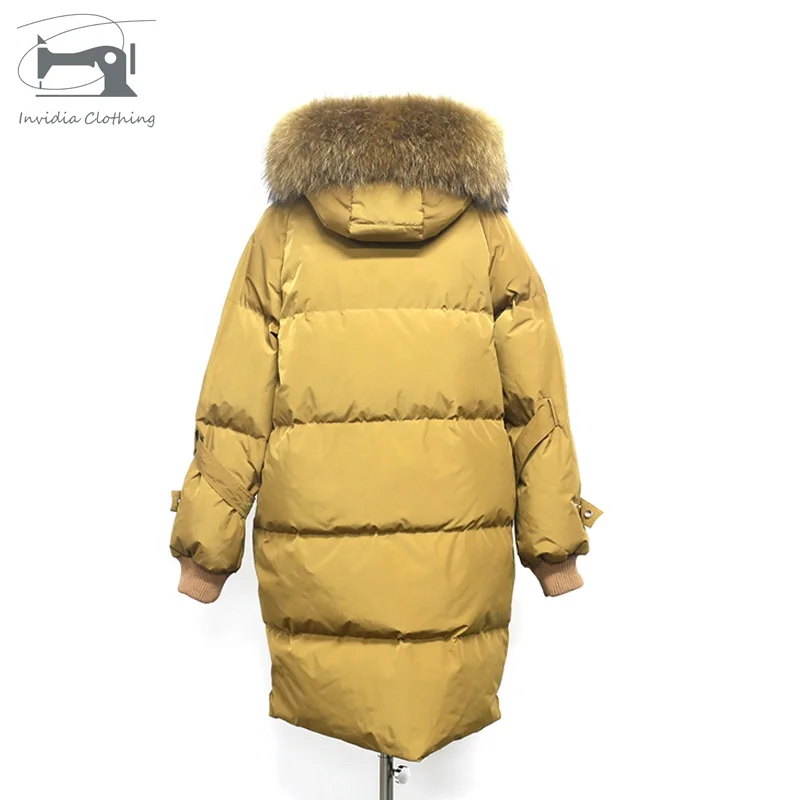 
Yellow High Shine Puffer Coat Women Jacket Cool Padded Winter Wear Women Coats Down Jackets 