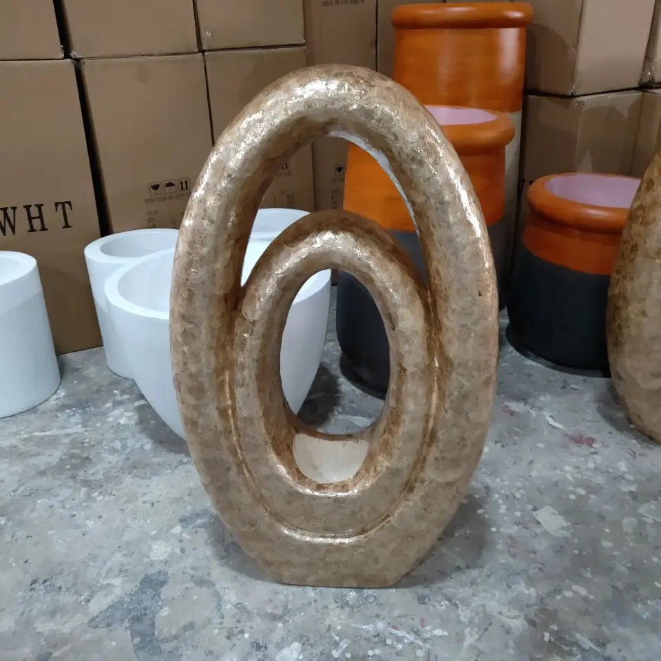 FRP 2019 New Factory Direct Shell Mother-Of-Pearl Decoration Floor Large Vase