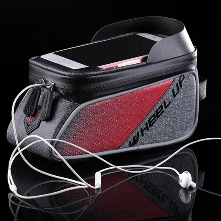 WHEEL UP Black Grey Bicycle Storage Frame Bag Bike Bicycle Phone Bag