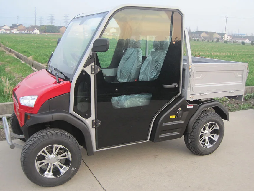 4 wheel  mini electric cargo car with long tray electric truck for sale