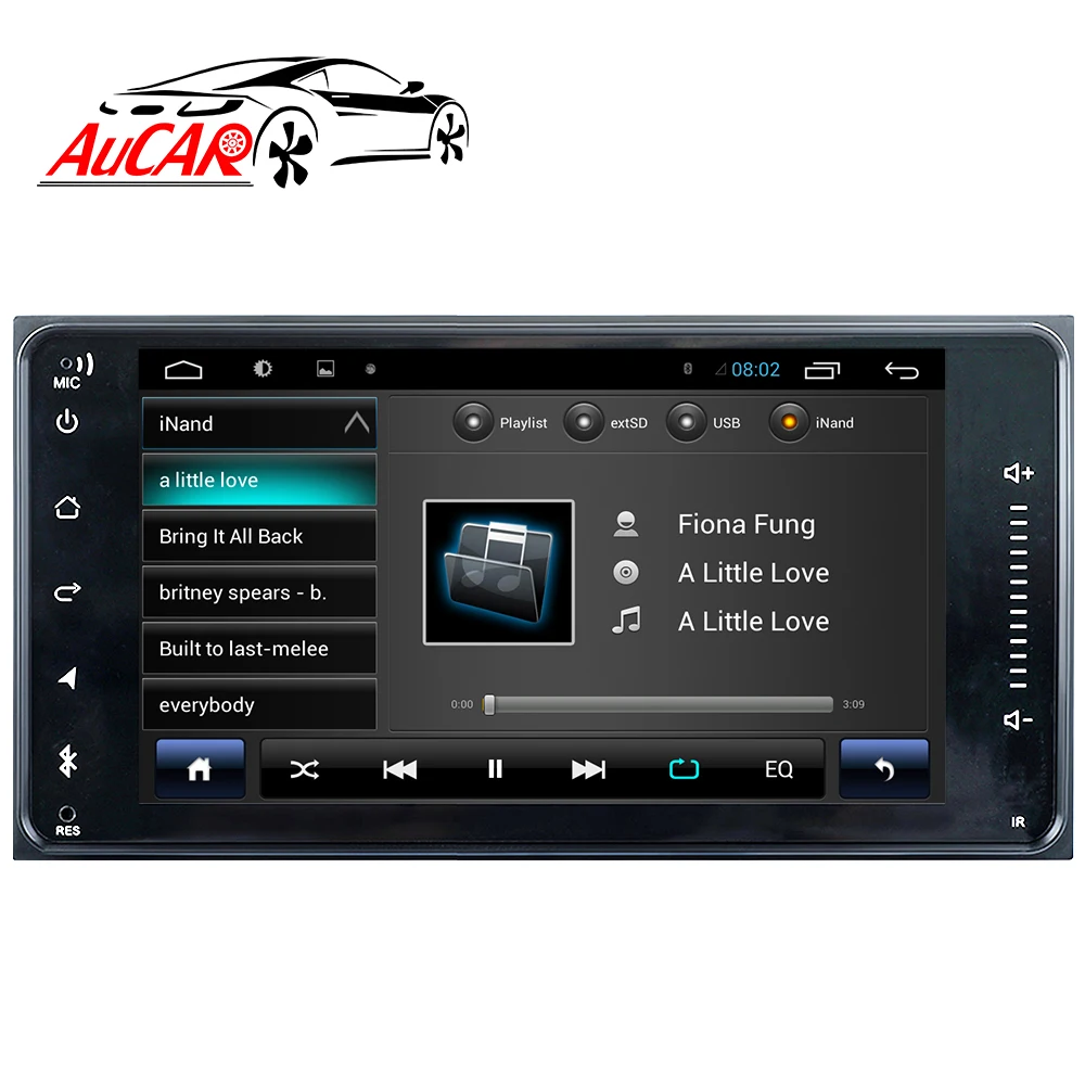 AuCAR Android 10 Car DVD for Toyota Universal RAV4 Corolla Vios Hilux Terios Land Cruiser Avanza Fortuner Prado Car Radio