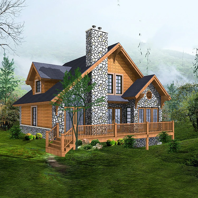 Custom sale easy assembly outdoor cubby two-storey holiday wooden house