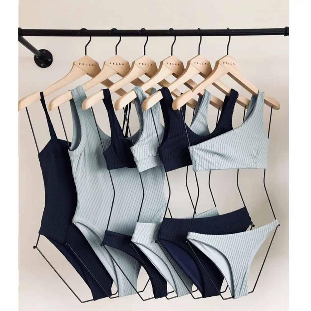 High end beech wood custom swimwear hanger bikini hanger for display