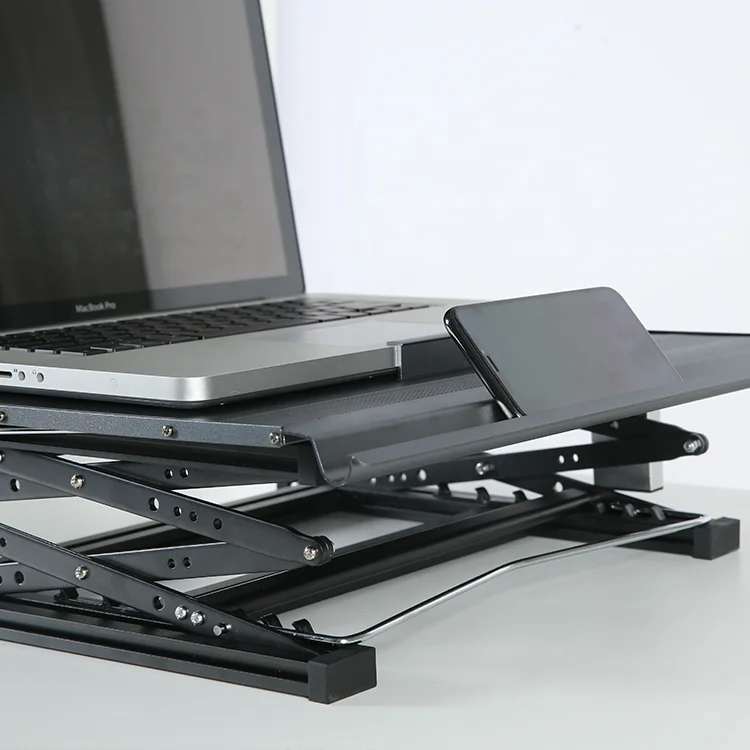 Converter Ergonomic Sit To Stand Desk Gas Spring Office Workstation Anti Fatigue Stand Up Down Desk Sit Stand Workstation