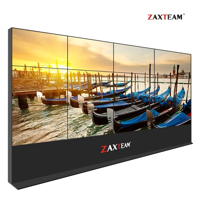 2x2 3x3 4x4 High Quality Narrow Bezel Full Color Video Wall with Frameless LCD Monitor 16:9 LED Backlight Support PIP POP