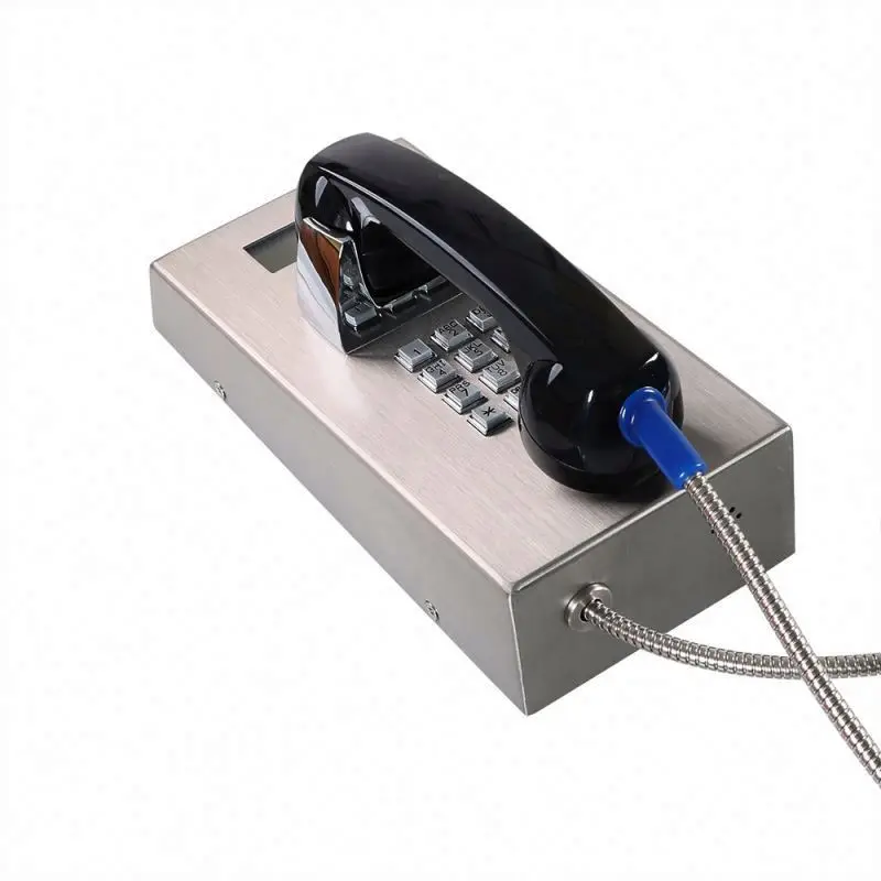 Нержавеющая аварийный телефон безопасности телефон SIP промышленный телефон с ЖК-дисплеем