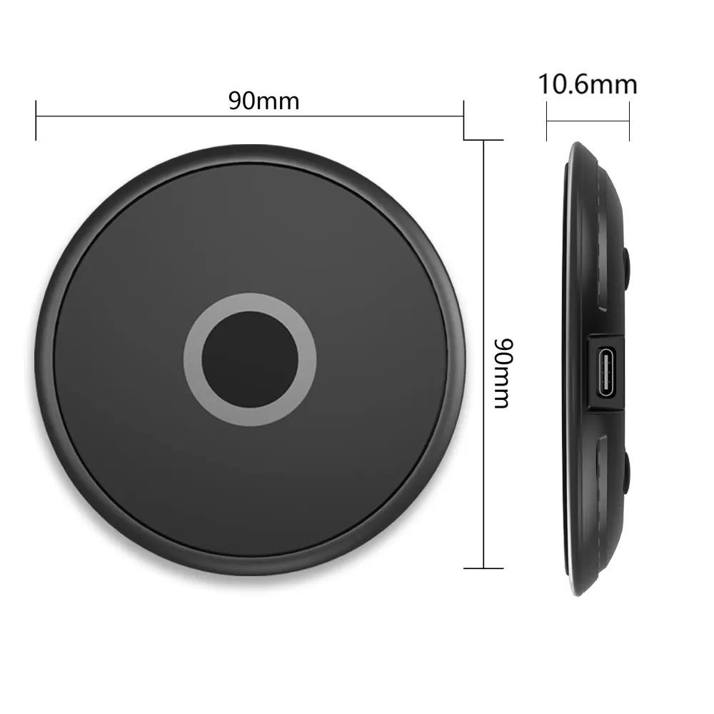 Ordered mobile phone 5V 2A 10W portable QI wireless charger from Shenzhen factory