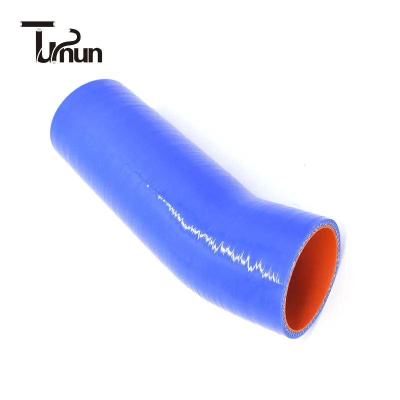KAMAZ radiator upper pipe L=130x80mm d=60 silicone 5320-1303010