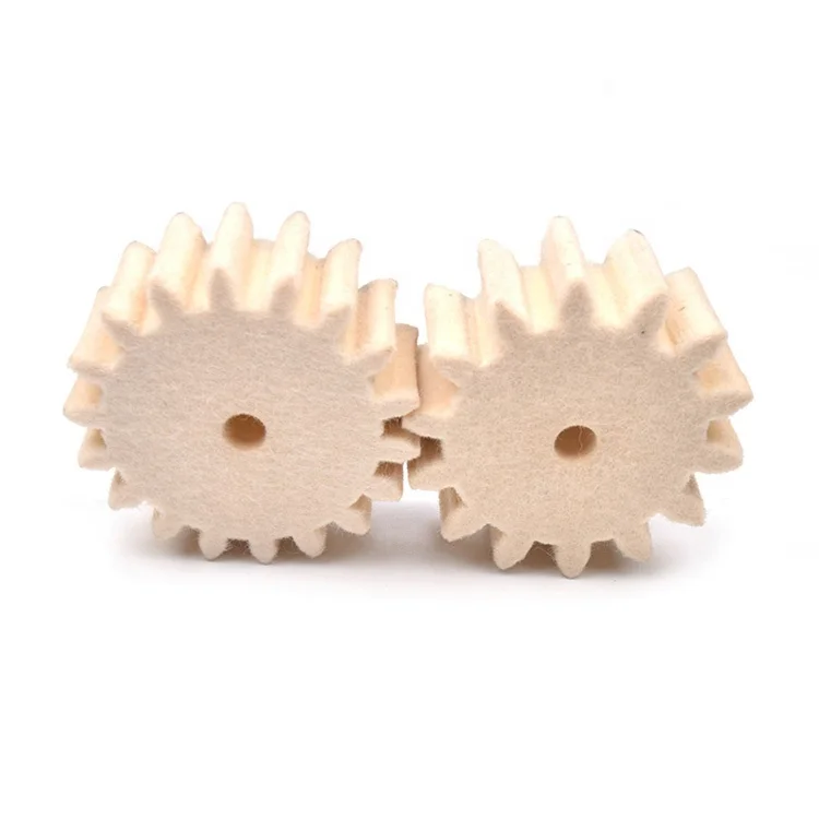 
Oil-absorbing pure wool felt gear for high-density industrial use 