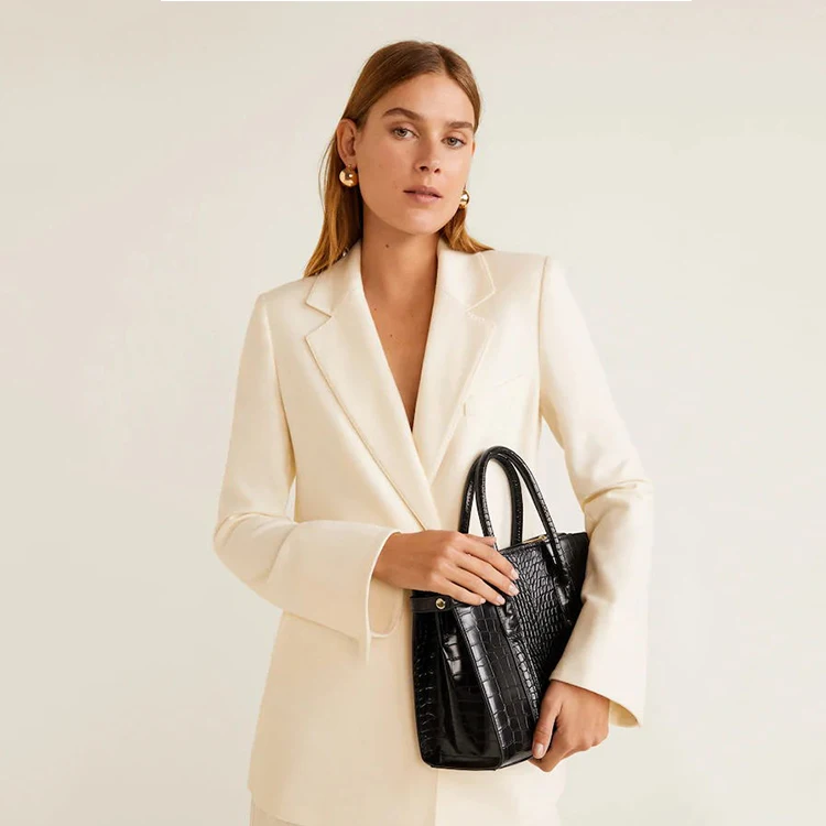 custom ladies hand tote bag pu pattern fashion high end alligator leather handbags for women