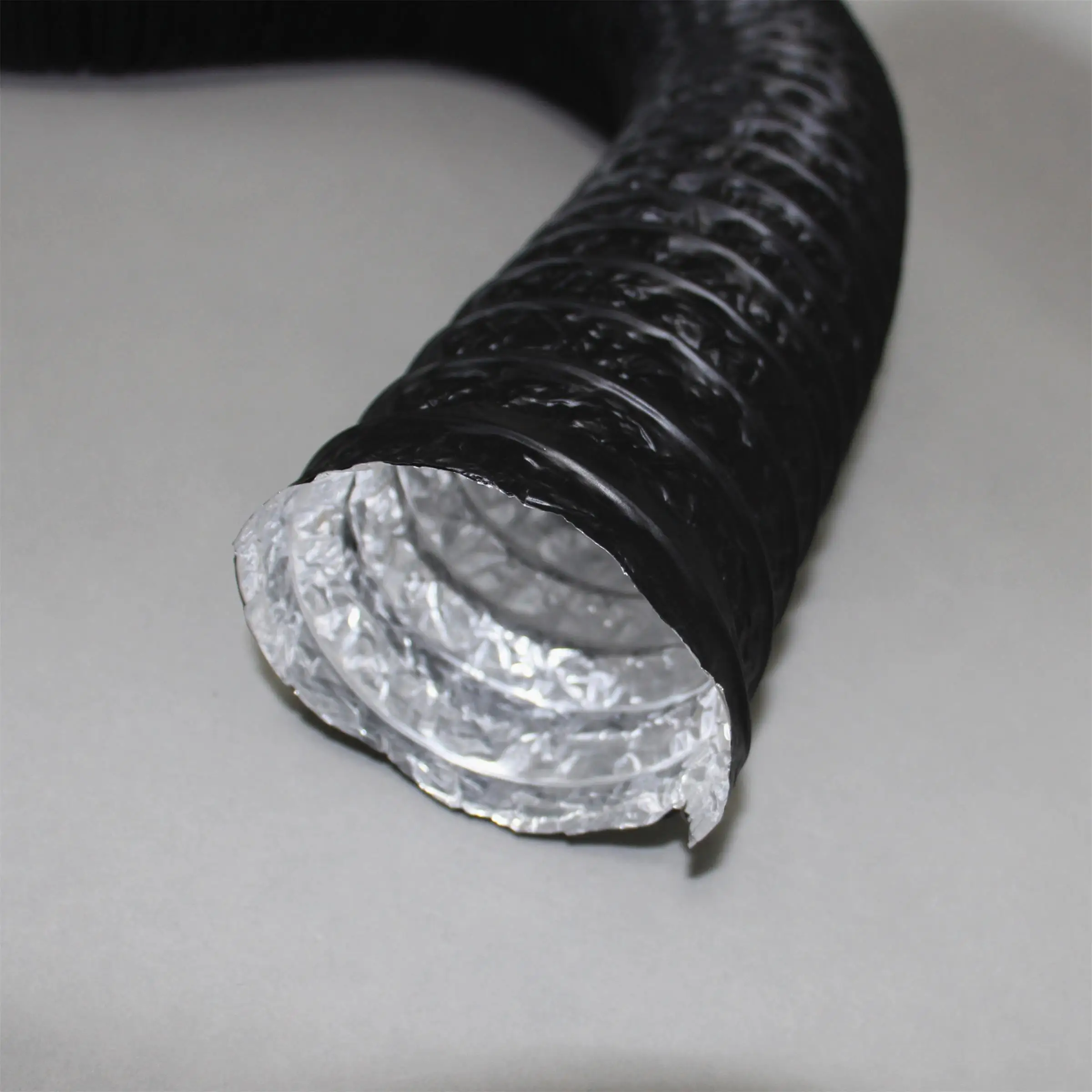PVC film coated aluminum foil flexible air ducting for kitchen