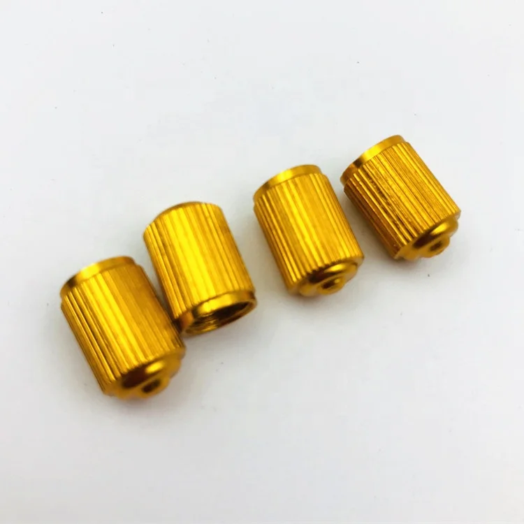 Car Wheel Dust Auto Spare Parts Multi Color Aluminum Tire Valve Stem Cap