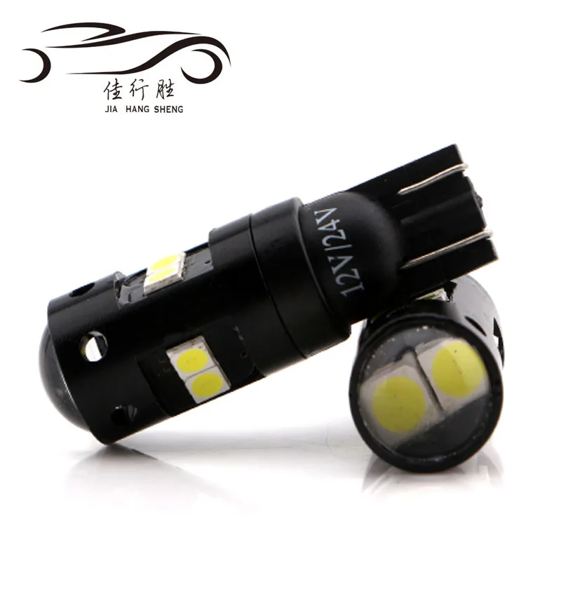 JHS Factory Supply led indicator light for car warning sign edge width lamp 9-30V 8SMD 3030 194 162 w5w Led T10 led bulb