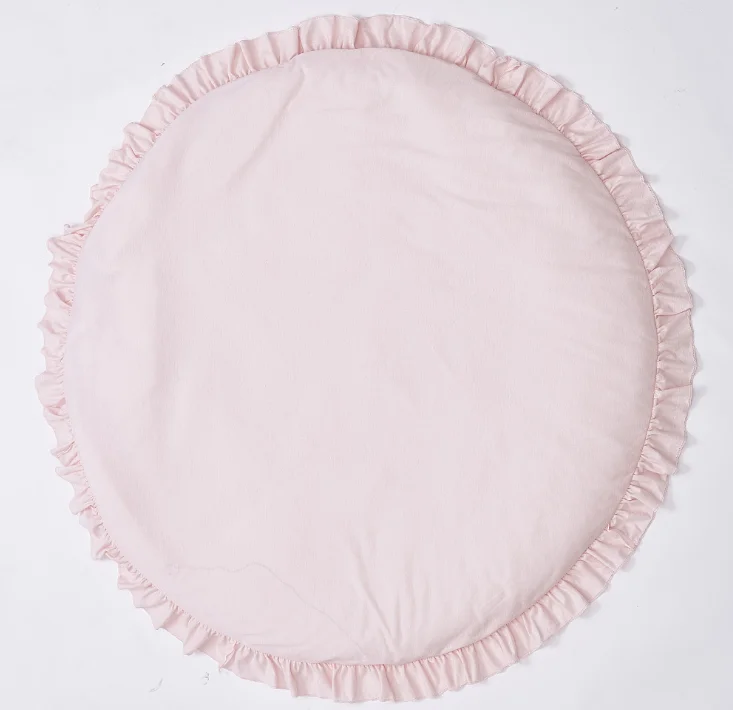 Детские игровые одеяла для детей, кружевные однотонные коврики для ползания, воздушное одеяло, украшение для детской спальни